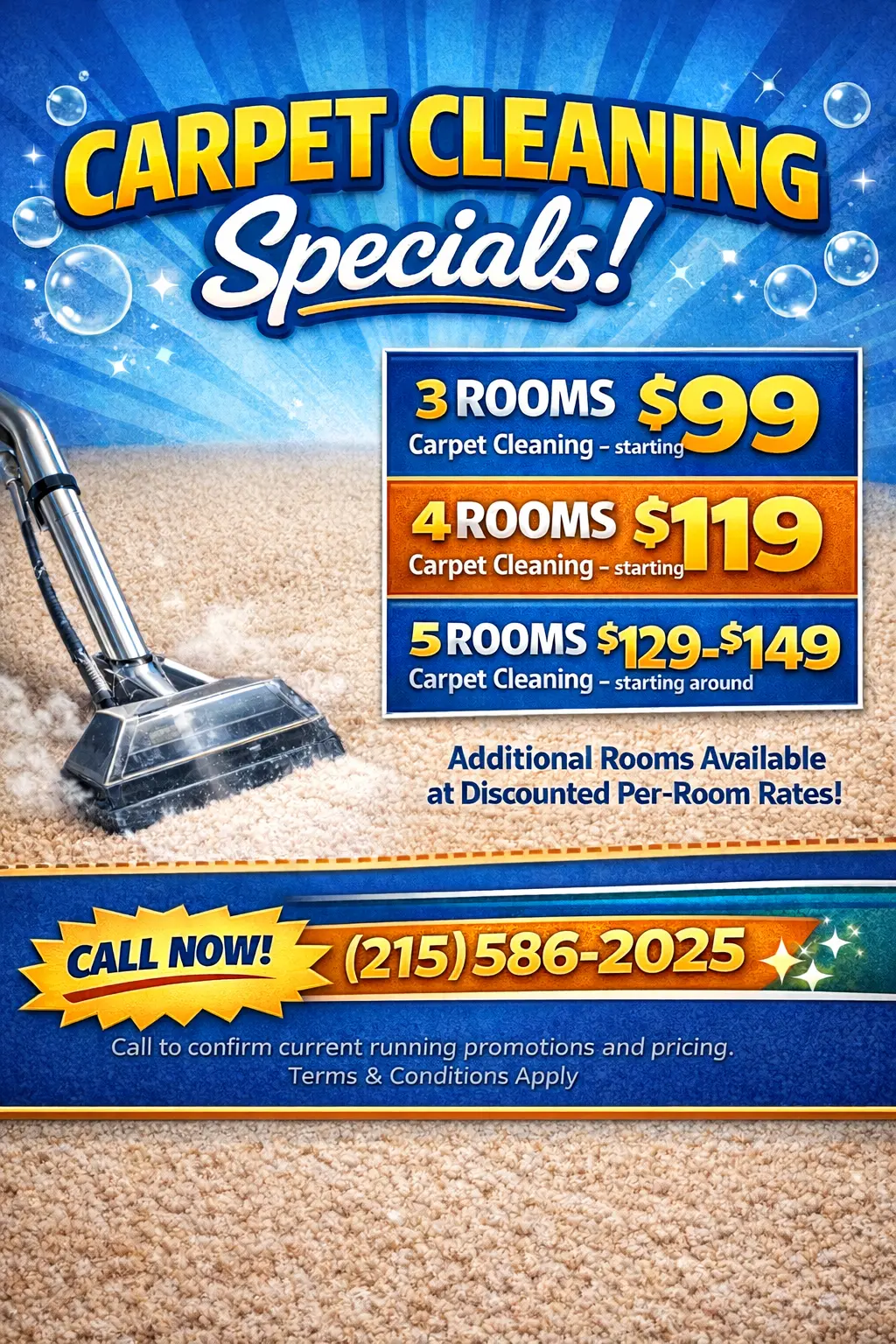 Carpet Cleaning Specials by Philly Carpet Cleaners